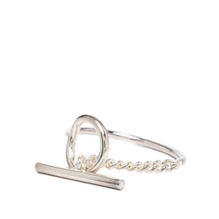 エルメス クロワゼット ブレスレット SV925 シルバー レディース HERMES 【中古】