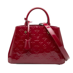 ルイ ヴィトン ヴェルニ モノグラム モンテーニュBB ハンドバッグ ショルダーバッグ 2WAY M50581 マゼンタ パープル系 パテントレザー レディース LOUIS VUITTON 【中古】