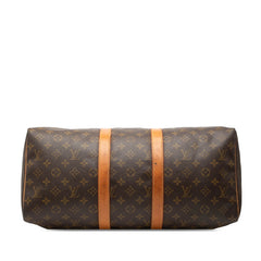 ルイ ヴィトン モノグラム キーポル45 ハンドバッグ ボストンバッグ M41428 ブラウン PVC レザー レディース LOUIS VUITTON 【中古】