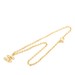 シャネル ココマーク ヴィンテージ チェーン ペンダント ネックレス ゴールド メッキ レディース CHANEL 中古