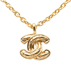 シャネル ココマーク ヴィンテージ チェーン ペンダント ネックレス ゴールド メッキ レディース CHANEL 中古
