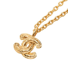 シャネル ココマーク ヴィンテージ チェーン ペンダント ネックレス ゴールド メッキ レディース CHANEL 中古
