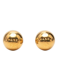 シャネル ロゴ ピアス ゴールド メッキ レディース CHANEL 【中古】