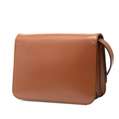 バーバリー TBロゴ ショルダーバッグ ブラウン レザー レディース BURBERRY 【中古】