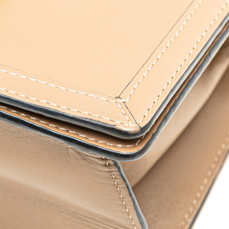 ロエベ バルセロナ 斜め掛け ショルダーバッグ ブラウン レザー レディース LOEWE 【中古】
