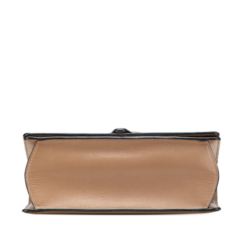 ロエベ バルセロナ 斜め掛け ショルダーバッグ ブラウン レザー レディース LOEWE 【中古】