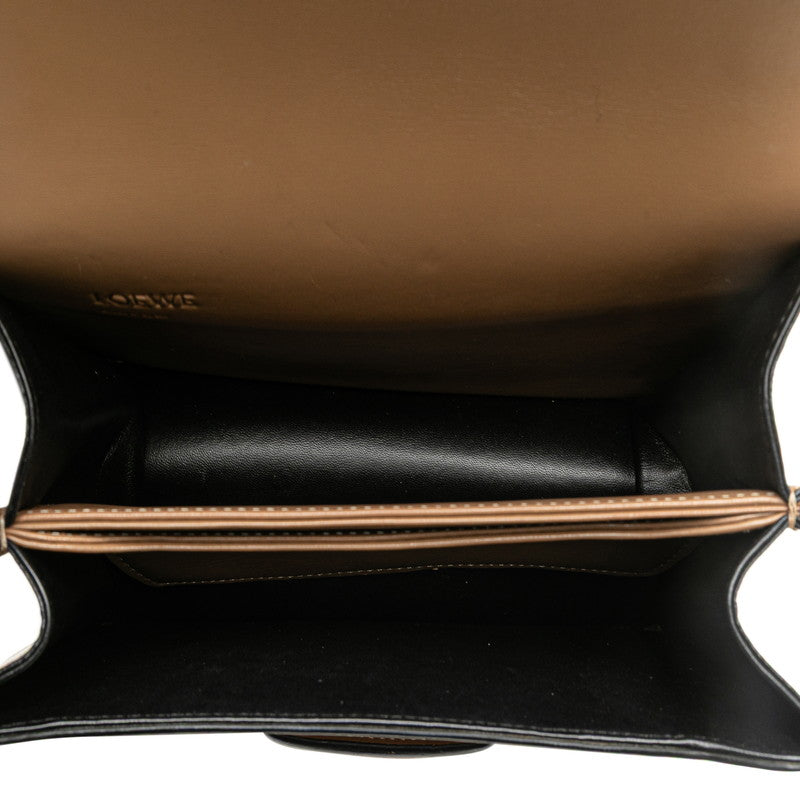 ロエベ バルセロナ 斜め掛け ショルダーバッグ ブラウン レザー レディース LOEWE 【中古】