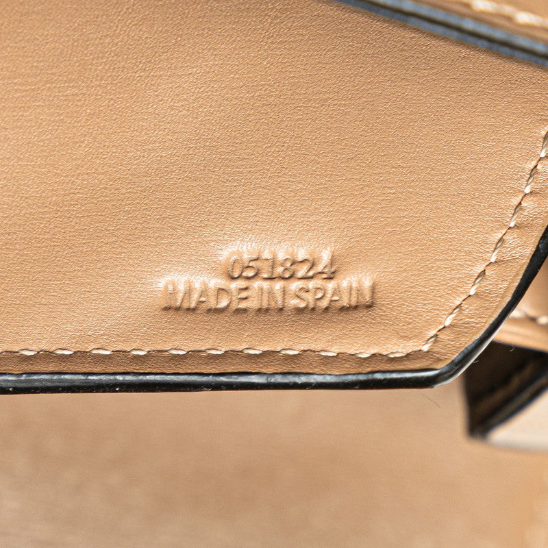 ロエベ バルセロナ 斜め掛け ショルダーバッグ ブラウン レザー レディース LOEWE 【中古】