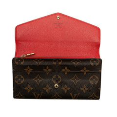 ルイ ヴィトン モノグラム ポルトフォイユ サラ 長財布 M62236 ブラウン PVC レザー レディース LOUIS VUITTON 【中古】