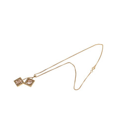 シャネル NO.5 ココマーク ペンダント ネックレス 02P ゴールド メッキ ラインストーン レディース CHANEL 【中古】