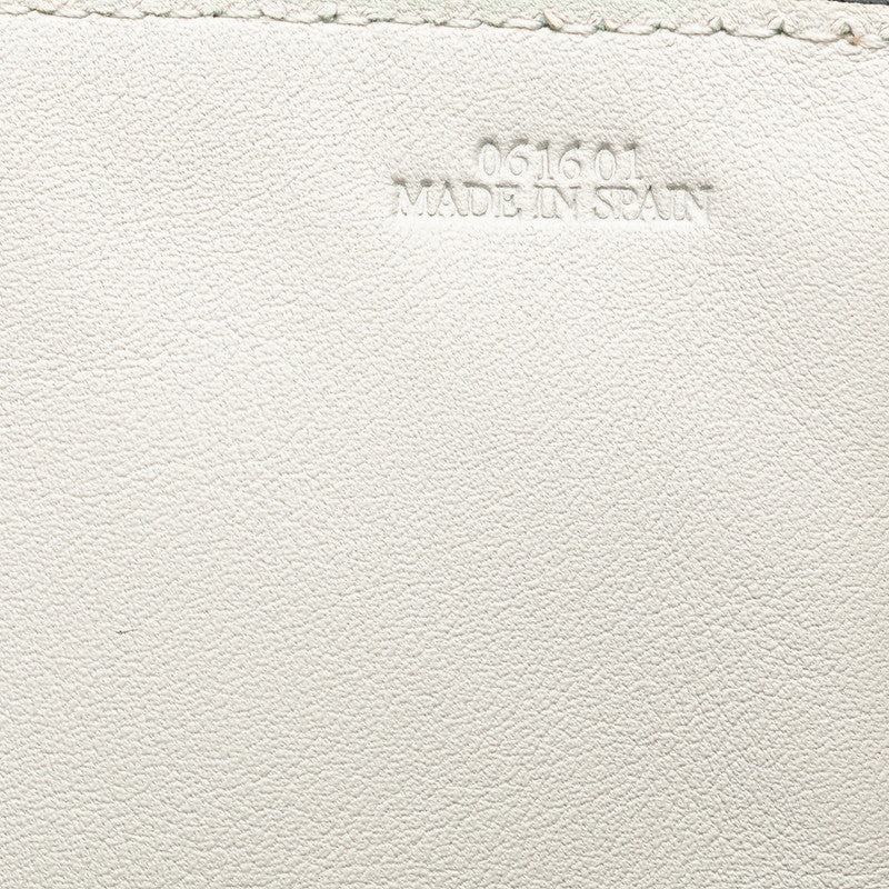 ロエベ ハンモック ミディアム ハンドバッグ ショルダーバッグ 2WAY ホワイト レザー レディース LOEWE 【中古】