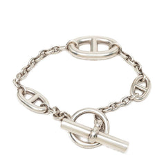 エルメス シェーヌダンクル ファランドール ST チェーン ブレスレット Tバー SV925 シルバー レディース HERMES 中古