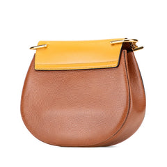 クロエ ドリュー チェーン ショルダーバッグ ブラウン レザー レディース Chloe 【中古】
