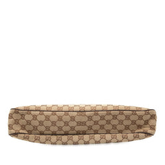 グッチ GGキャンバス トートバッグ ワンショルダーバッグ 121023 ベージュ ブラウン キャンバス レザー レディース GUCCI 【中古】