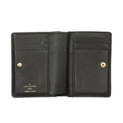 ルイ ヴィトン モノグラム アンプラント ポルトフォイユ クレア 二つ折り財布 M80151 ノワール ブラック カーフ レザー レディース LOUIS VUITTON 中古