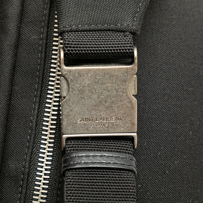サンローラン シティ ウエストバッグ ボディバッグ 505973 ブラック キャンバス レザー メンズ SAINT LAURENT 【中古】