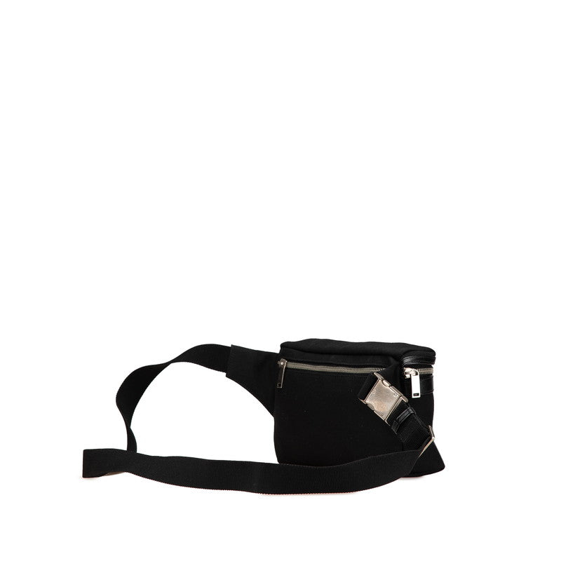 サンローラン シティ ウエストバッグ ボディバッグ 505973 ブラック キャンバス レザー メンズ SAINT LAURENT 【中古】