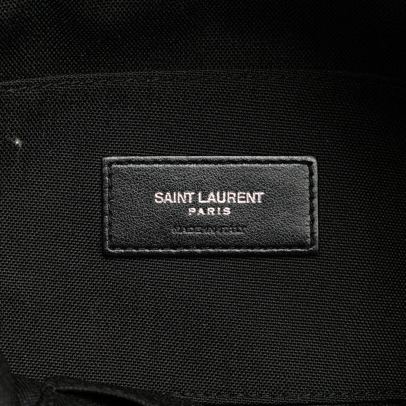 サンローラン シティ ウエストバッグ ボディバッグ 505973 ブラック キャンバス レザー メンズ SAINT LAURENT 【中古】