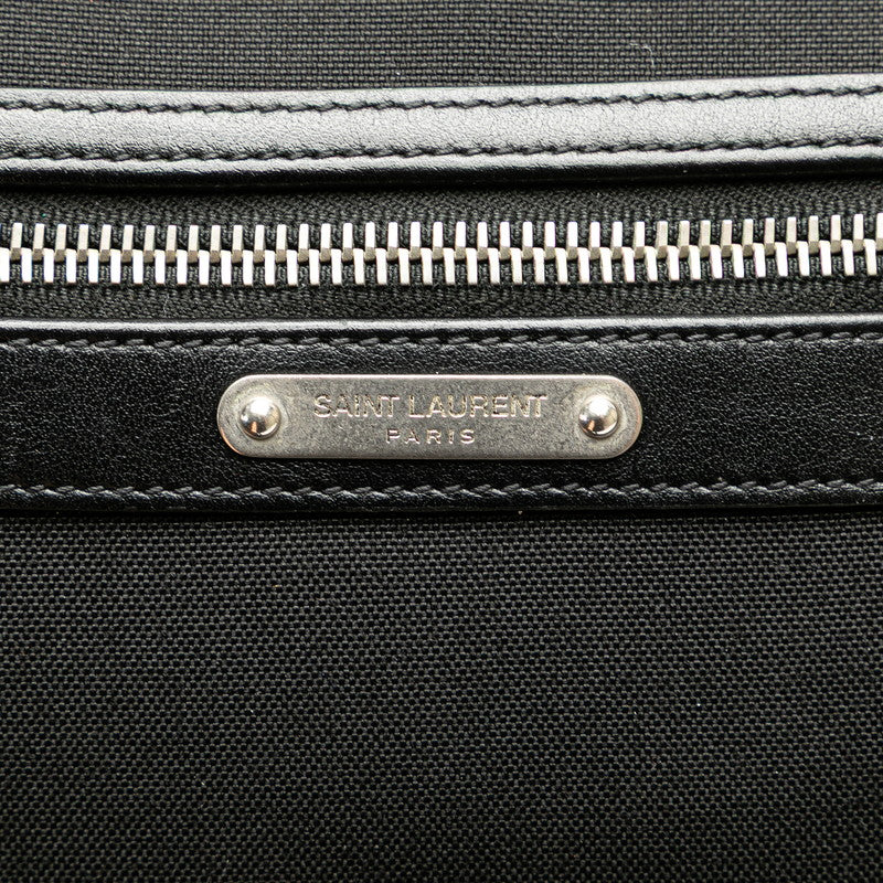 サンローラン シティ ウエストバッグ ボディバッグ 505973 ブラック キャンバス レザー メンズ SAINT LAURENT 【中古】