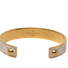ルイ ヴィトン ジョンク ワイルド LV バングル M67783 ゴールド ホワイト メッキ PVC レディース LOUIS VUITTON 【中古】