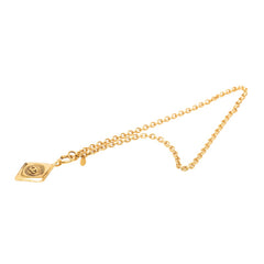 シャネル ココマーク ひし形 モチーフ ネックレス ゴールド メッキ レディース CHANEL 【中古】