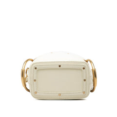 クロエ ROY ロイ ロゴ ハンドバッグ ショルダーバッグ 2WAY ホワイト系 ベージュ レザー レディース Chloe 中古