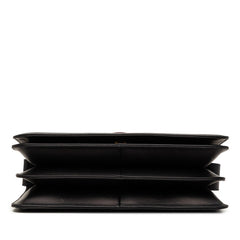 サルヴァトーレフェラガモ ロゴ 肩掛け ショルダーバッグ ブラック レザー レディース Salvatore Ferragamo 【中古】