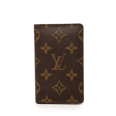 ルイ ヴィトン モノグラム カードケース 名刺入れ ブラウン PVC レザー レディース LOUIS VUITTON 【中古】
