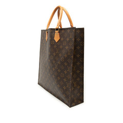 ルイ ヴィトン モノグラム サックプラ ハンドバッグ トートバッグ M51140 ブラウン PVC レザー レディース LOUIS VUITTON 【中古】