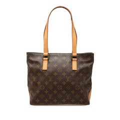 ルイ ヴィトン モノグラム カバピアノ トートバッグ M51148 ブラウン PVC レザー レディース LOUIS VUITTON 【中古】