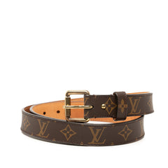 ルイ ヴィトン モノグラム ベルト サイズ 90/36 ブラウン PVC レザー レディース LOUIS VUITTON 中古