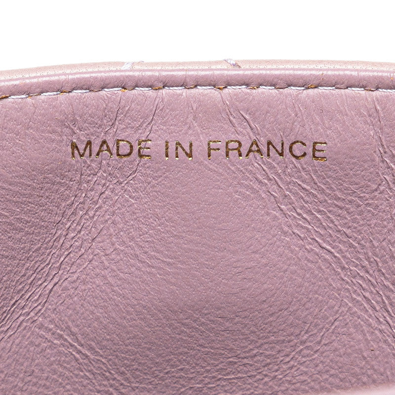シャネル マトラッセ ダイアナ ワンショルダーバッグ ハンドバッグ パープル ラベンダー ラムスキン レディース CHANEL 【中古】