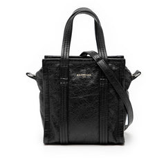 バレンシアガ バザール ショッパー XXS ハンドバッグ ショルダーバッグ 2WAY 513988 ブラック レザー レディース BALENCIAGA 【中古】