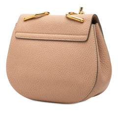 クロエ ドリュー 斜めかけ チェーン ショルダーバッグ 01165765 ピンク ゴールド レザー レディース Chloe 【中古】