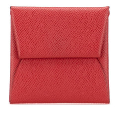 エルメス バスティア コインケース 小銭入れ ルージュカザック ヴォーエプソン レディース HERMES 【中古】
