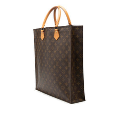 ルイ ヴィトン モノグラム サックプラ ハンドバッグ トートバッグ M51140 ブラウン PVC レザー レディース LOUIS VUITTON 【中古】