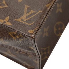 ルイ ヴィトン モノグラム サックプラ ハンドバッグ トートバッグ M51140 ブラウン PVC レザー レディース LOUIS VUITTON 【中古】