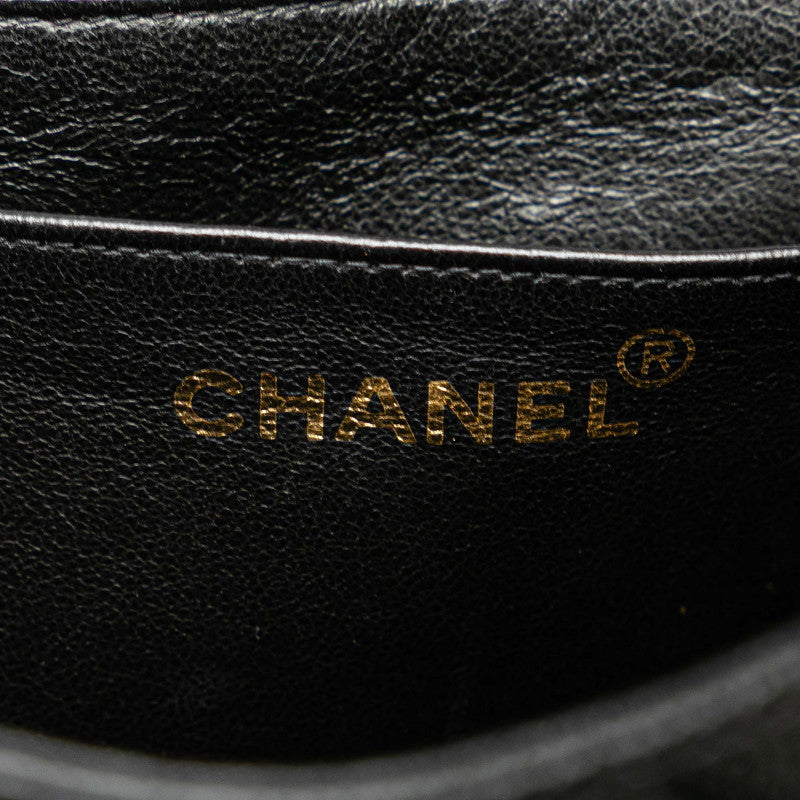 シャネル マトラッセ ココマーク チェーン ショルダーバッグ ブラック キャビアスキン レディース CHANEL 【中古】