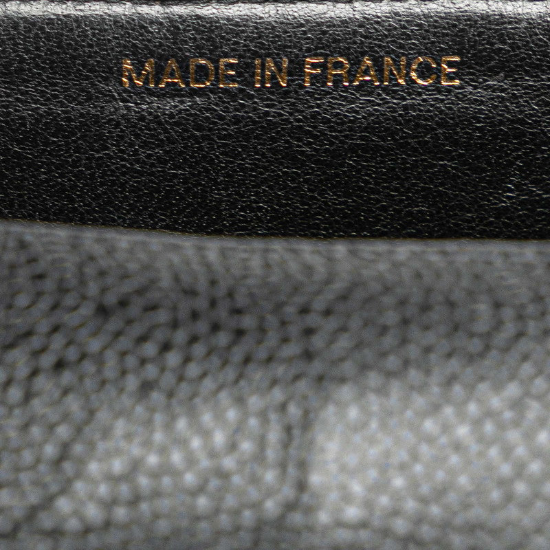 シャネル マトラッセ ココマーク チェーン ショルダーバッグ ブラック キャビアスキン レディース CHANEL 【中古】