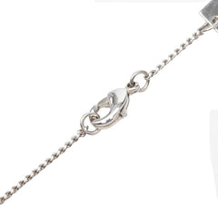 ルイ ヴィトン モノグラム チェーン ペンダント ネックレス M62485 シルバー メタル レディース LOUIS VUITTON 【中古】