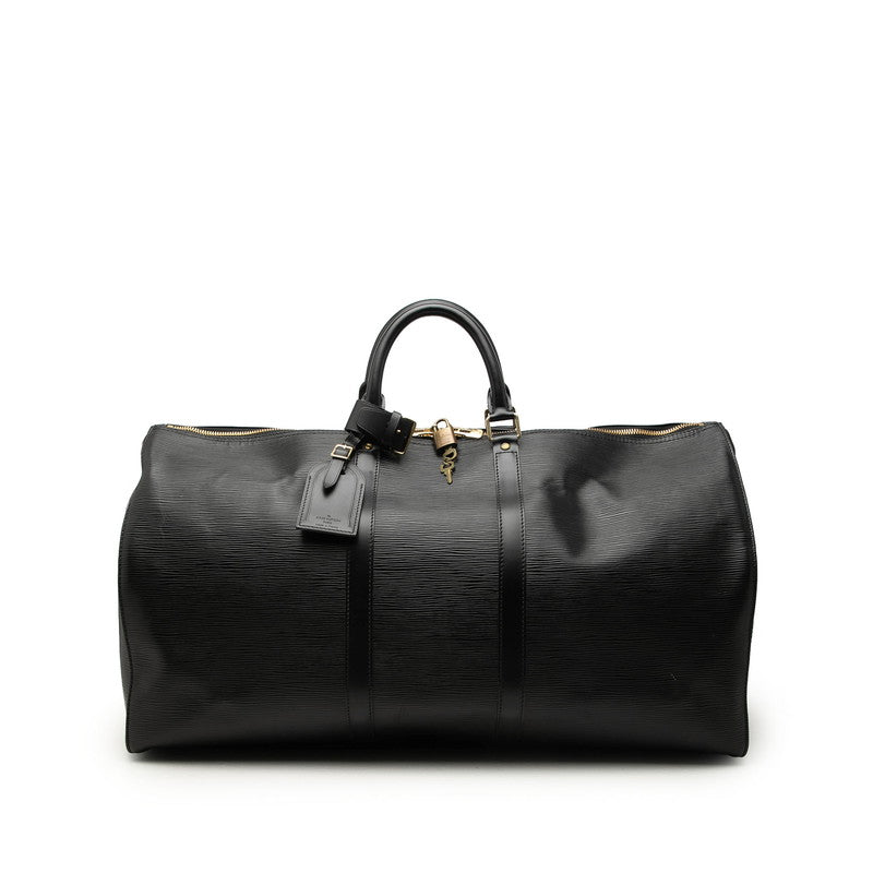 ルイ ヴィトン エピ キーポル55 ボストンバッグ トラベルバッグ M42952 ノワール ブラック レザー レディース LOUIS VUITTON 【中古】