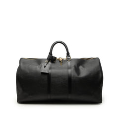 ルイ ヴィトン エピ キーポル55 ボストンバッグ トラベルバッグ M42952 ノワール ブラック レザー レディース LOUIS VUITTON 【中古】