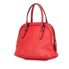 グッチ グッチシマ ハンドバッグ ショルダーバッグ 2WAY 341504 レッド レザー レディース GUCCI 【中古】