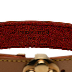 ルイ ヴィトン グッドラック ブレスレ ブレスレット M64448 ブラウン ゴールド レザー メッキ レディース LOUIS VUITTON 【中古】