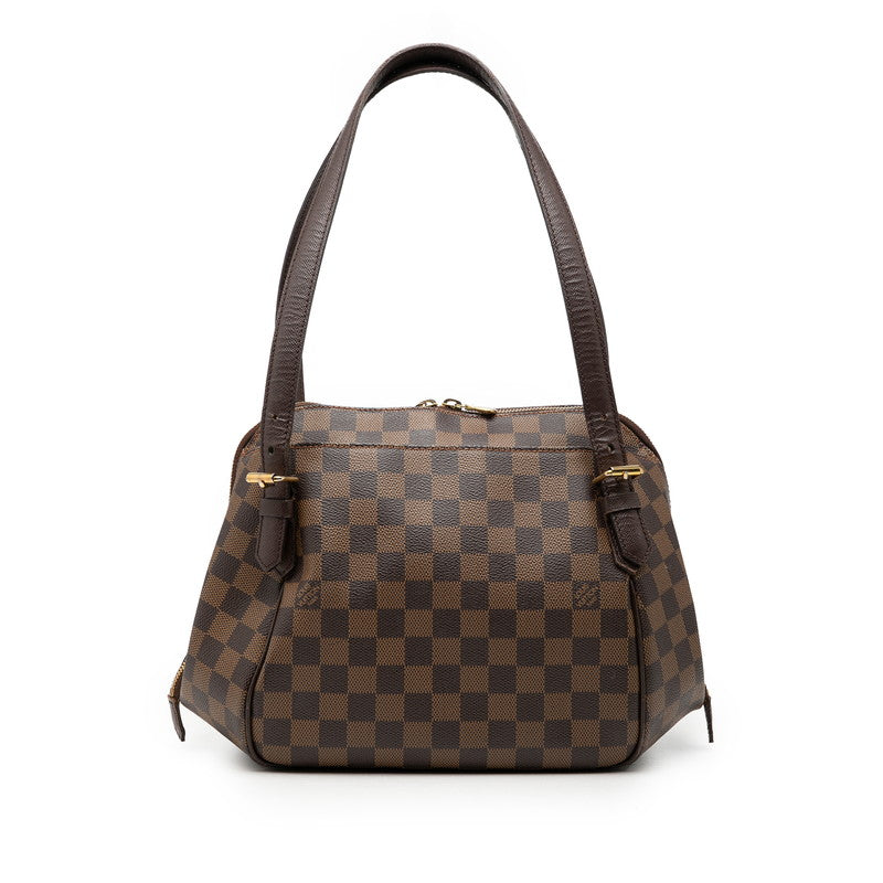 ルイ ヴィトン ダミエ ベレムMM ショルダーバッグ ハンドバッグ N51174 エベヌ ブラウン PVC レザー レディース LOUIS VUITTON 【中古】