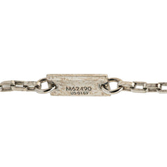 ルイ ヴィトン ダミエ コリエ ダミエカラーズ ネックレス M62490 シルバー ブラック メタル レディース LOUIS VUITTON 【中古】