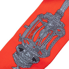 エルメス ツイリー Merveilleuses Lanternes メルヴェイユーズ ランタン スカーフ レッド系 シルク レディース HERMES 中古