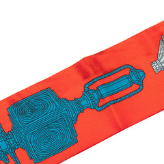エルメス ツイリー Merveilleuses Lanternes メルヴェイユーズ ランタン スカーフ レッド系 シルク レディース HERMES 中古