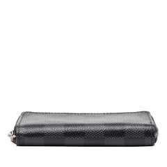 ルイ ヴィトン ダミエ グラフィット ジッピーコインパース コインケース 小銭入れ N63076 ブラック PVC レザー メンズ LOUIS VUITTON 中古
