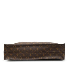 ルイ ヴィトン モノグラム サックプラ ハンドバッグ トートバッグ M51140 ブラウン PVC レザー レディース LOUIS VUITTON 【中古】